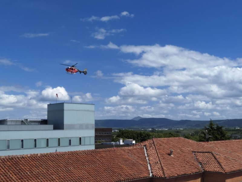 Accidente en Obanos: un hombre de 47 años herido tras salirse del camino rural por el que transitaba
