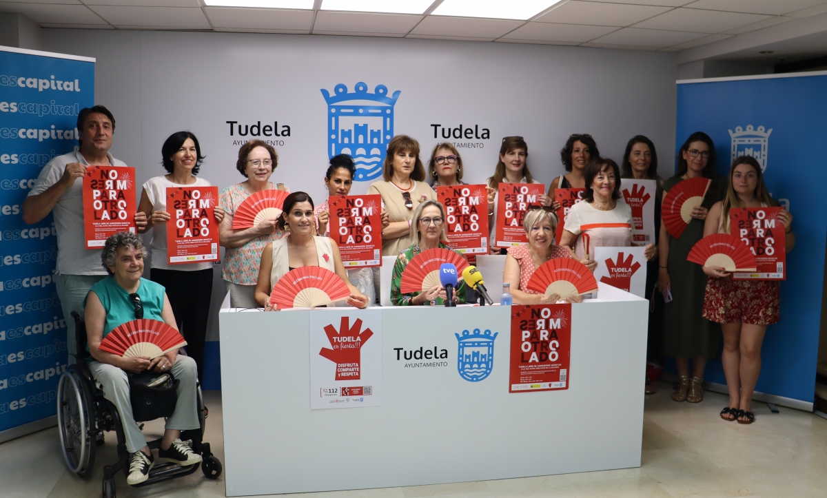 Tudela lanza su campaña para prevenir agresiones sexistas en fiestas de Santa Ana 2025