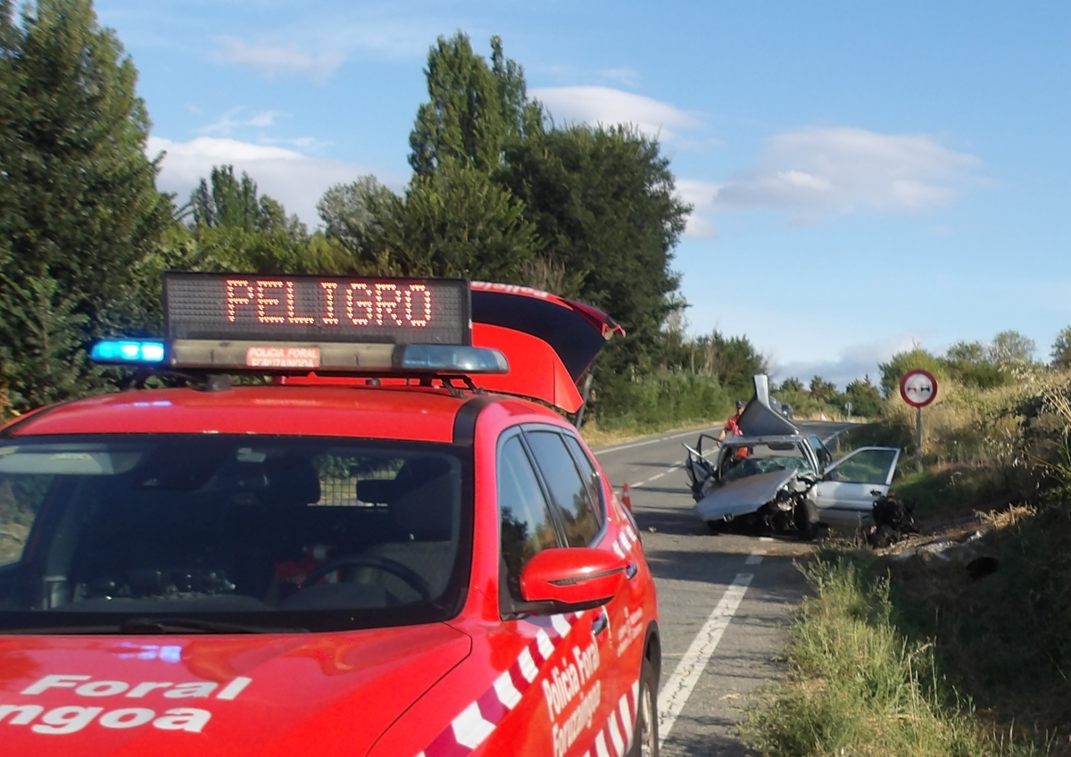 18 detenidos y 52 accidentes atendidos en Navarra este fin de semana por Policía Foral