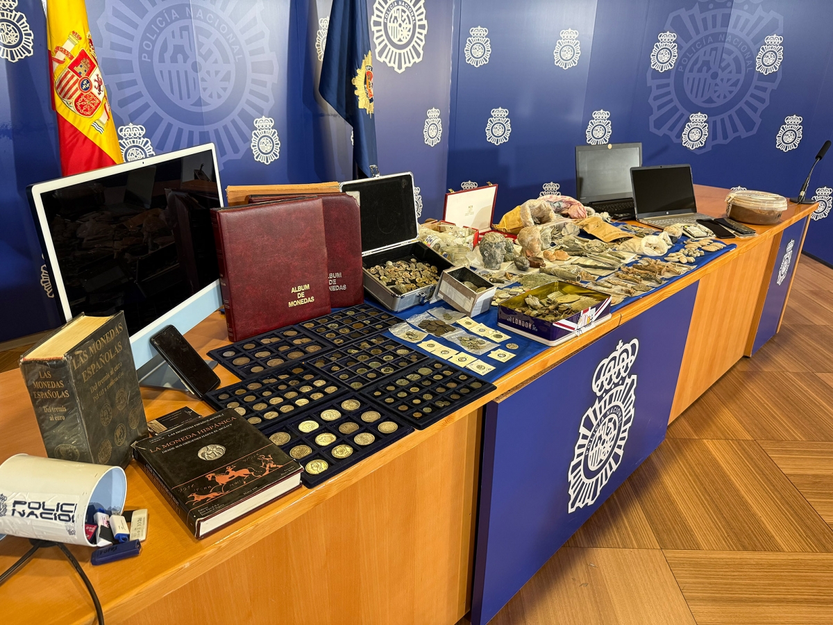 Detienen a siete personas por expolio y venta ilegal de 3.000 piezas arqueológicas en tres provincias