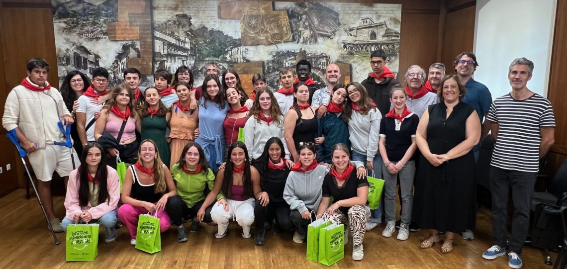Estella-Lizarra acoge a 24 jóvenes en intercambio Erasmus+ con Pays de Nay