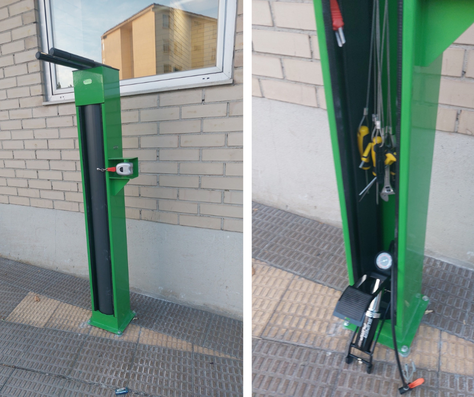 Nueva estación de reparación de bicis en Noáin, la segunda del municipio