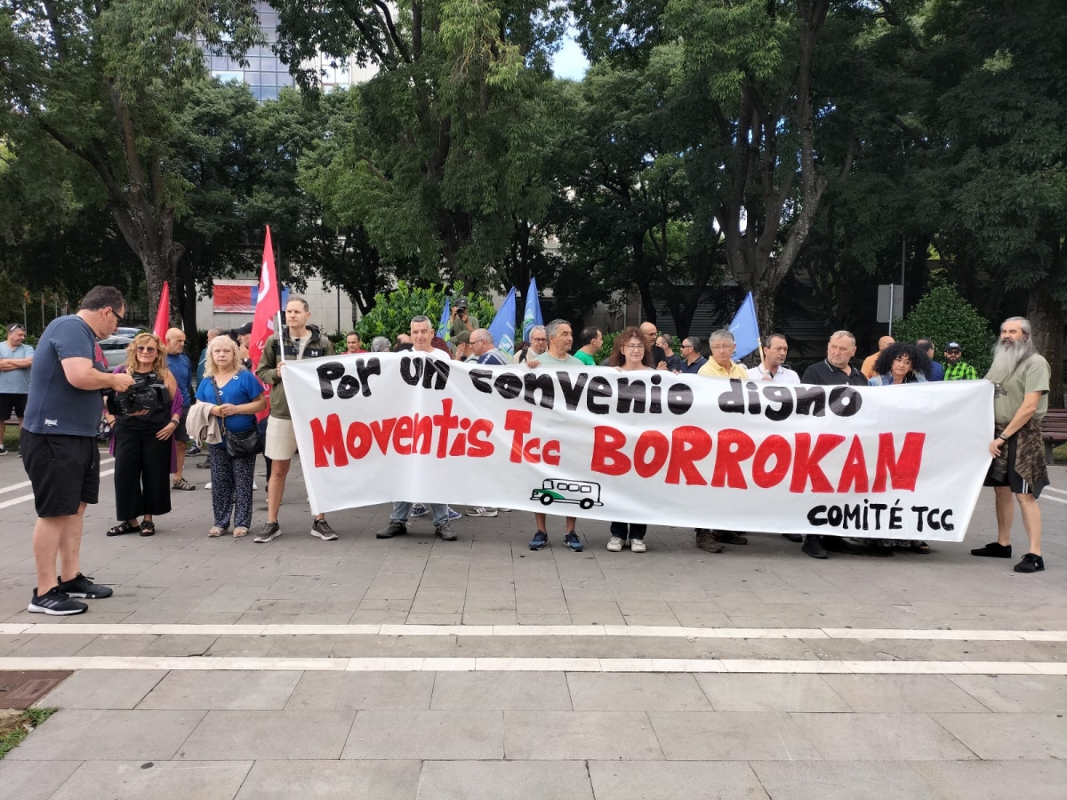 Continúan las protestas de los trabajadores de TCC para conseguir un nuevo convenio 