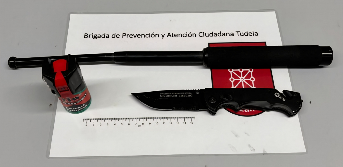 Siete detenidos en peleas en fiestas de Elizondo y Tudela: decomisan una defensa extensible, una navaja y spray
