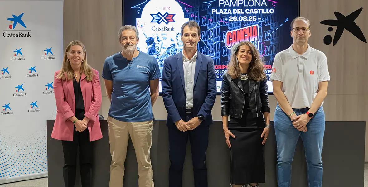  Pamplona se une al reto de 1.000 triples solidarios contra el cáncer infantil en el Circuito 3x3 CaixaBank