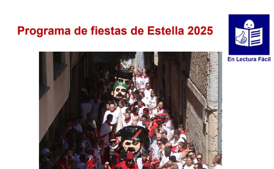 Estella-Lizarra adapta su programa de fiestas a Lectura Fácil para una mayor accesibilidad